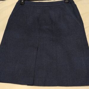 L.L. Bean Classic Navy A-Line Skirt